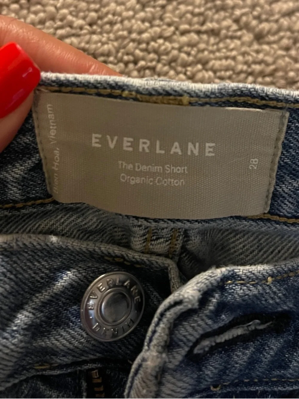 Everlane The Denim Short Organic Cotton